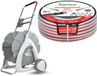 Agaplast Carro porta-manguera de jardín 1/2" 45 m + Manguera de jardín Vartco Professional Plus 1/2" 20 m