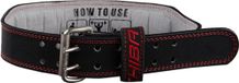 Chiba 40810 Leather Training Belt (Black/Red) XS
