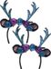 Boland Carnaval Tiara/diadeem - 2x - hert/rendier gewei - dames/meisjes - Fantasy/elfjes thema