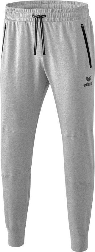 Erima Essential Sweatbroek Heren - Licht Grey Melange / Zwart - Maat 3XL
