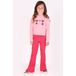 B.Nosy Boxy Longsleeve met Hartjes - Roze