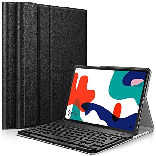 KARYLAX Beschermhoes Slim zwart + Bluetooth toetsenbord voor Huawei Matepad 10.4 (2020)