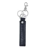 Sleutelhanger Lazio Leather Sleutelhanger Saffiano Slim Blauw Klassiek
