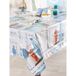 Calitex Tafelkleed rechthoekig olijfdoek 140 x 250 cm - Escapade Zee Blauw