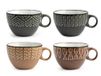 H&H Set 6 Tazze Jumbo Ethnic In Stoneware Assortito Cc460