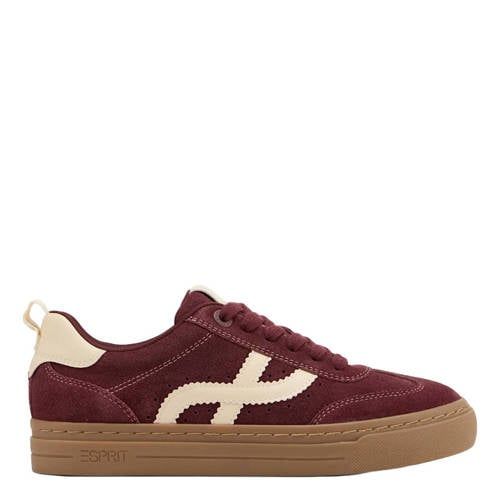 ESPRIT suède sneakers - bordeaux
