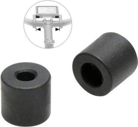 KlickFix E-bike display spacers voor combinatie met KLICKfix stuuradapter, zwart