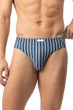 Mey Jazz Pants Serie Stream Stripes Blauw Gestreept Katoen/Elastaan Heren S