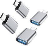 INF Shenzhen Aiyida Technology 4-Pack USB-C naar USB 3.0 Adapter - Hoge Snelheid Data & Oplaad Converter