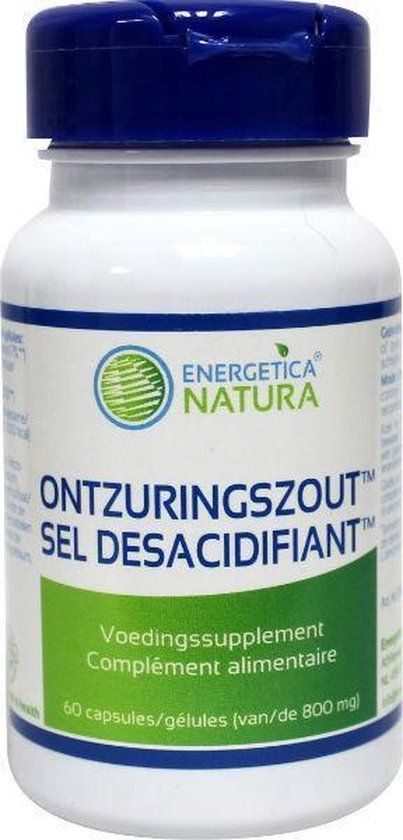 Energetica Natura Ontzuringszout 800mg Capsules 60st