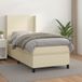 Maison Exclusive - Boxspringbed met matras, crème, 90x200 cm, kunstleer