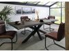 FREEFORM Table à manger 200x100 Manguier laqué Gris taupe / Anthracite mat