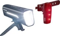 OSRAM RACE 50 SET Fietsverlichtingsset LED werkt op een accu Zwart