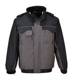 Portwest S561 RS Twee Kleuren Bomberjack, Normaal, Zwart/Geel, Grootte XL