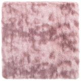 vidaXL Hoogpolig vloerkleed NAVARRA 240x240 cm polyester stoffig roze