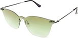 Lunettes de soleil tendance femme wayfarer noir/vert (19 052)