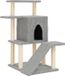 vidaXL Arbre à chat avec poteaux à gratter en sisal 97 cm gris clair