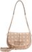 GUESS Carrie Logo Flap Shoulder Bag Biscotti Logo Lichtbruin