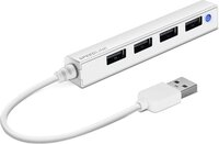Speedlink Snappy Slim USB Hub - 4x USB-A - USB 2.0 - White