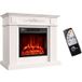 Sannover Cheminée électrique Belozia 2000 W 80,5 x 90 x 26 cm Blanc