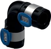 Geberit FlowFit coude, DN 12, dø 16 mm, 620.070.00.1
