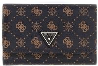 GUESS Silia Passport Organizer Espresso Logo donkerbruin