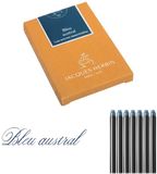 Jacques Herbin Essentielles Vulpen inkt - Bleu Austral - 7 Stuks
