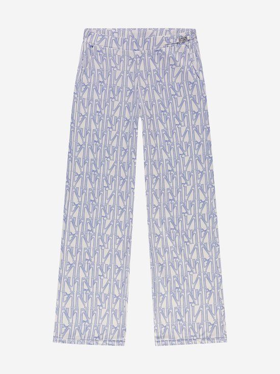 Nik&Nik Meisjes Broek Aalicia Zebraprint Regular Fit Polyester Zand