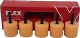 FLEX - PZ-0 35 HEX VE5 - Polishing Sponge Round for FLEX PXE80 - Orange - Soft - 5-PACK