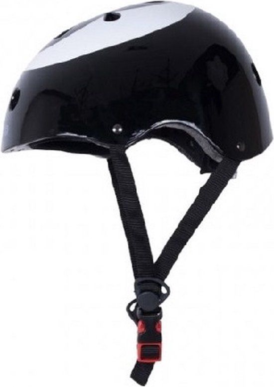 kiddiMoto 8 Ball - KMH001S - Fietshelm - Zwart/Wit