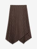 Vero Moda VMLILLIAN Jupe mi-longue à carreaux Cocoa Brown 1