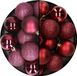 Billiet - Vanlaere 24x pièces boules de Noël en plastique mélange aubergine et rouge foncé 6 cm