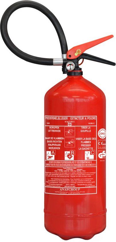 ANAF Poederblusser 6kg BE BENOR-B/EN3