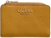 GUESS portemonnee Blake SLG Zip Around Card Case Topaz Logo mosterdgeel