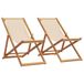 VidaXL Tuinstoel Terras Eucalyptus, Polyester Beige