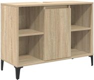 vidaXL Wastafelkast met plank en opslag Sonoma Eik 80 x 33 x 60 cm