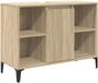 vidaXL Wastafelkast met plank en opslag Sonoma Eik 80 x 33 x 60 cm