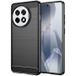 OnePlus Coque OnePlus Ace 5/5 Pro/13R en TPU Brossé - Fibre de Carbone - Noire