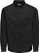 ONLY & SONS Chemise boutonnée à manches longues coupe régulière en denim noir Homme M