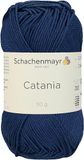 Schachenmayr Catania 9801210-00164 - Handbreigaren, haakgaren, 100% katoen, jeans (11,5 x 5,2 x 6 cm)