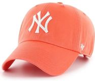 47 Brand Baseball Cap Clean Up Lifestyle New York Yankees Grapefruit