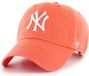 47 Brand Baseball Cap Clean Up Lifestyle New York Yankees Grapefruit