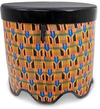 Toca Freestyle II Gathering Drum 18"x16" Kente Cloth