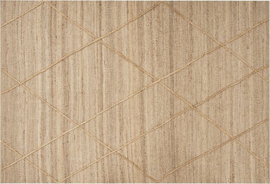 YUVACIK - Laagpolig vloerkleed - Beige - 160 x 230 cm - Jute