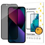 Wozinsky Gehard Glas Screenprotector voor Apple iPhone 14/13/13 Pro - Anti Spy Privacy Filter