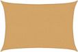 vidaXL Zonnezeil 160 g/m² rechthoekig 2x2,5 m HDPE zandkleurig