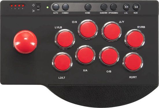 Subsonic Arcade Stick Controller - Zwart/Rood