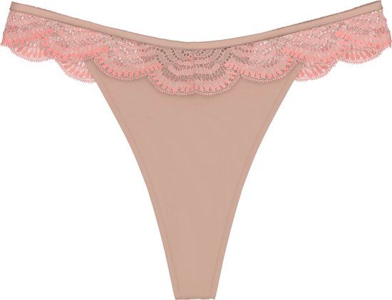 Triumph Comfort Glam String Dames Onderbroek - BEIGE