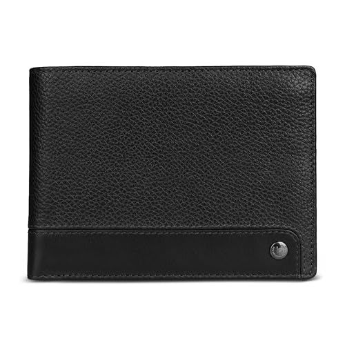 bugatti Due Flap Wallet Black zwart