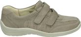Wäldlaufer 312302 H-Hesna Lage sneakers Femme Nubuck Taupe Largeur H Velcro